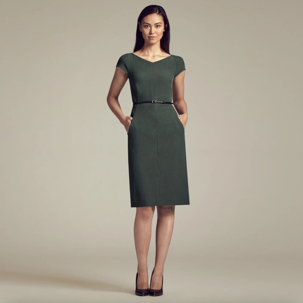 MM LAFLEUR Nisa dress in Spruce